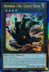 Number 106: Giant Hand - RA04-EN066 - Ultimate Rare - 1st Edition